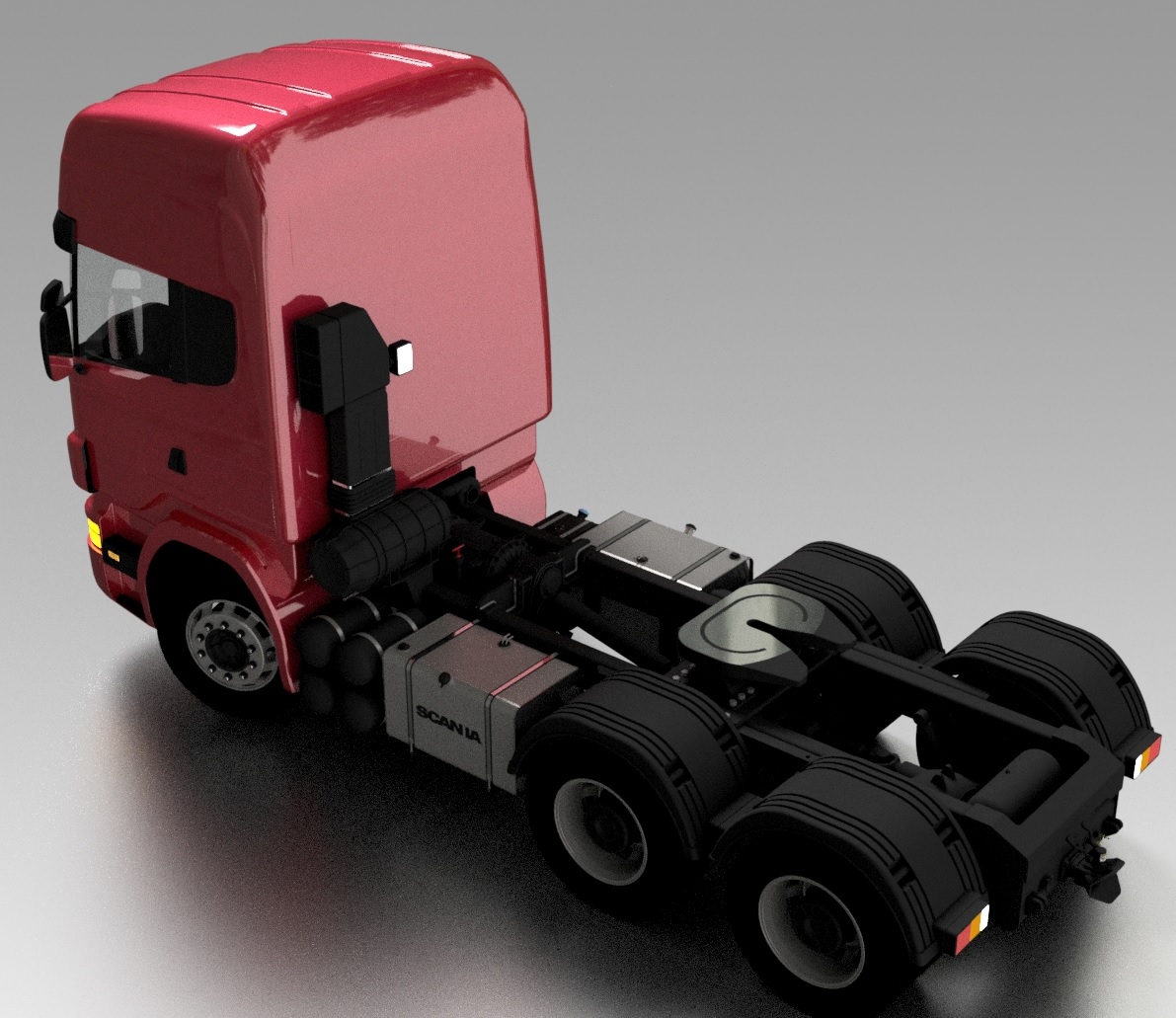 大卡车头模型step