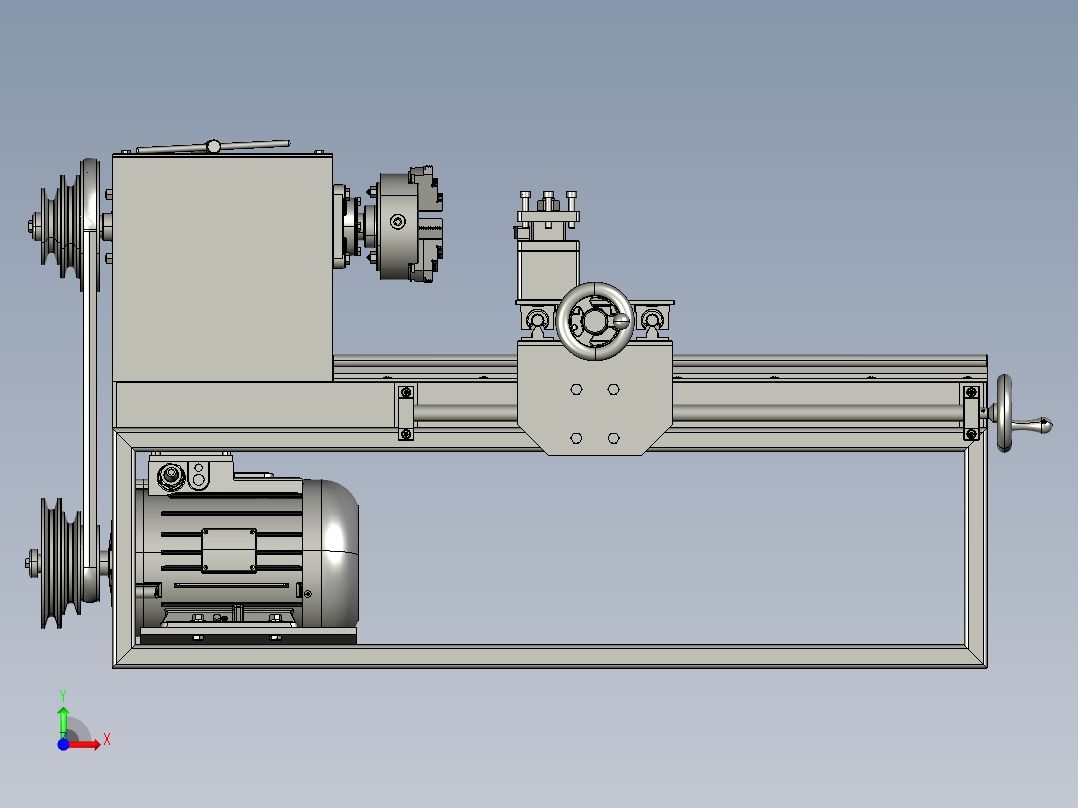 B15-简易轻型机床前视图