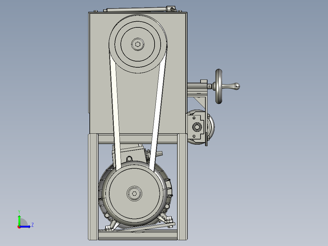 B15-简易轻型机床左视图