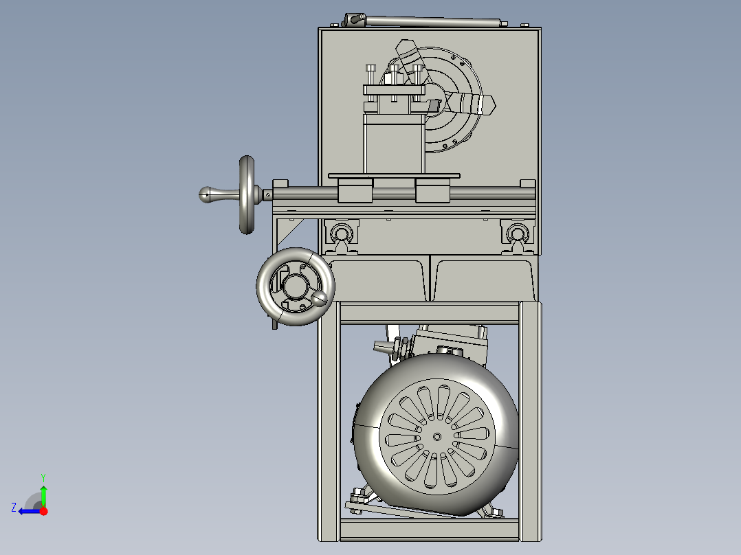 B15-简易轻型机床右视图