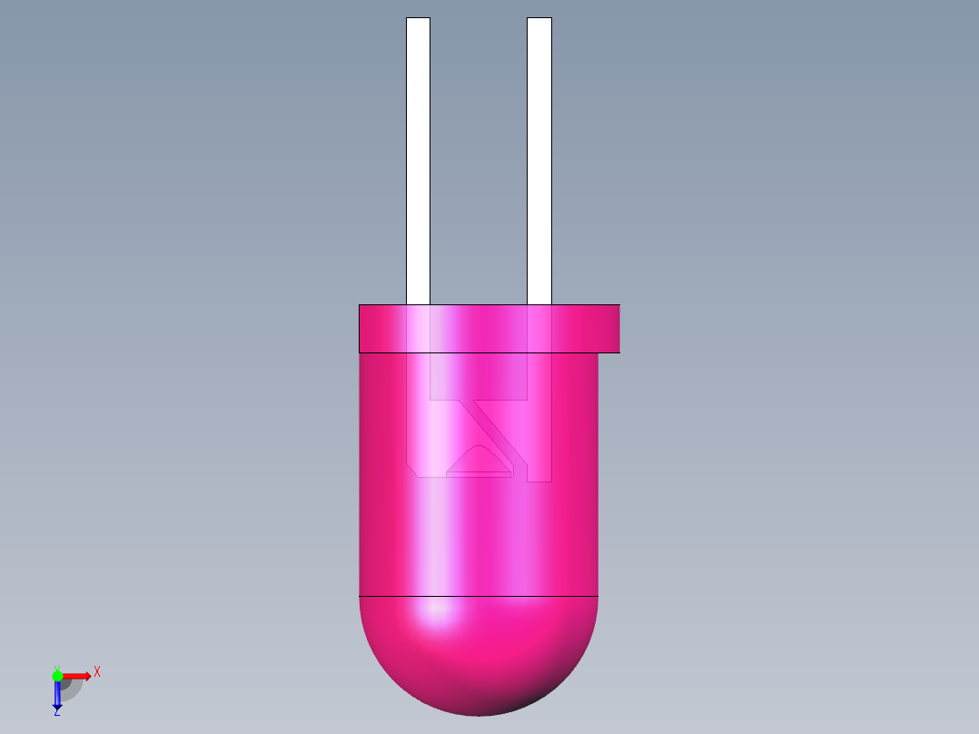 LED_Round_Rose_D5.0mm俯视图