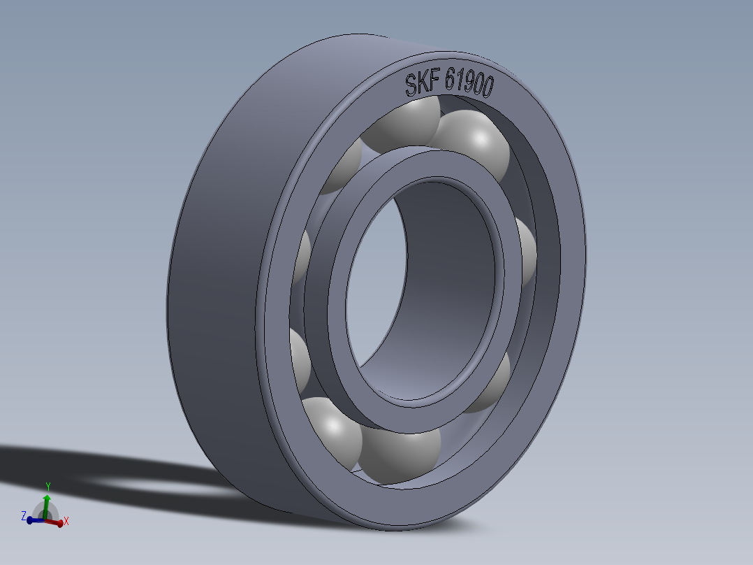 滚珠轴承-SKF BALL BEARING 61900 10x22x6