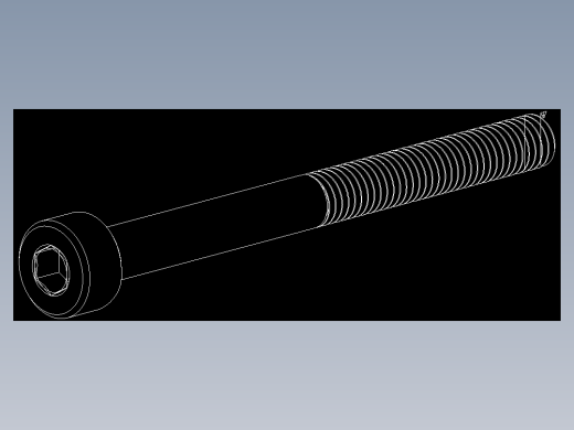 M3 x 0.5mm Thread 35mm LONG SOCKET HEAD CAP SCREW.DWG