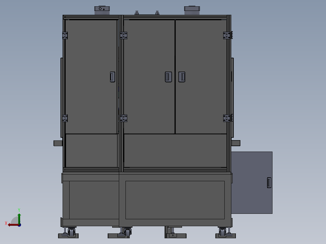 全自动铆接机后视图