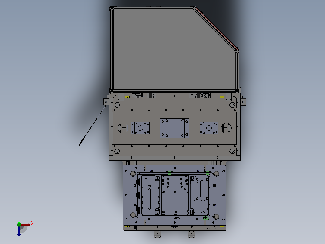 全自动铆接机俯视图