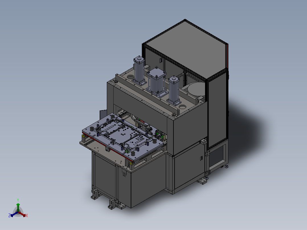 全自动铆接机正等轴测图