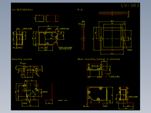 基恩士lv_s63_cad_kc图纸模型