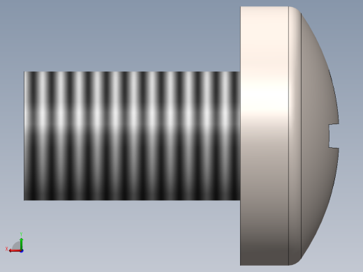 螺丝 M6 十字盘头-M6x10 Screw head.SLDPRT后视缩略图