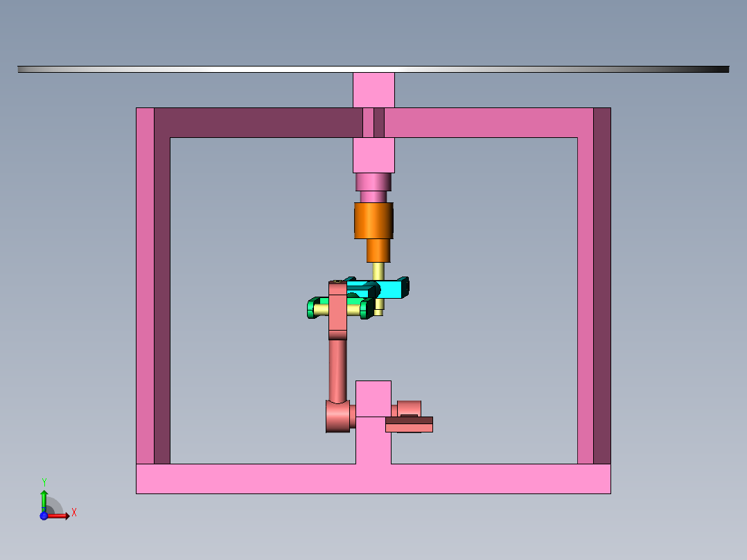 脚蹬旋转加工煎饼装置前视图