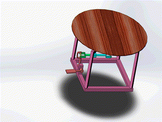 脚蹬旋转加工煎饼装置