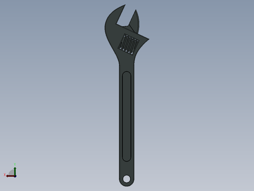 法式扳手--sw后视图