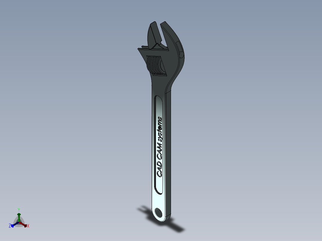 法式扳手--sw正等轴测图