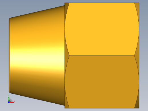 扩口式工业通用硬管接头Short Nut 41FS-10前视缩略图
