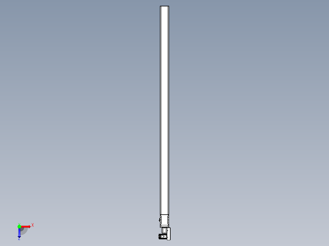 同步带全封闭直线模组TPA-HCB-105D-90-L2450-MR-C-P20-N3俯视图