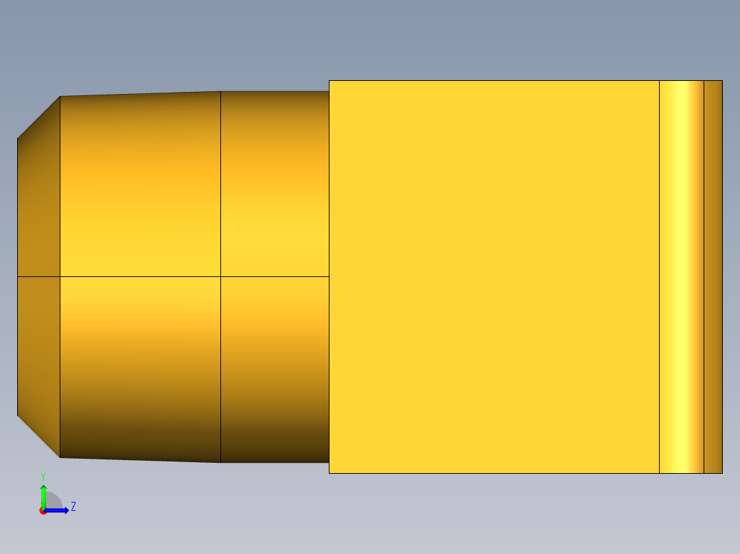 工业通用螺蚊管倒齿式工业硬管接头Male Elbow 229-6-4左视图