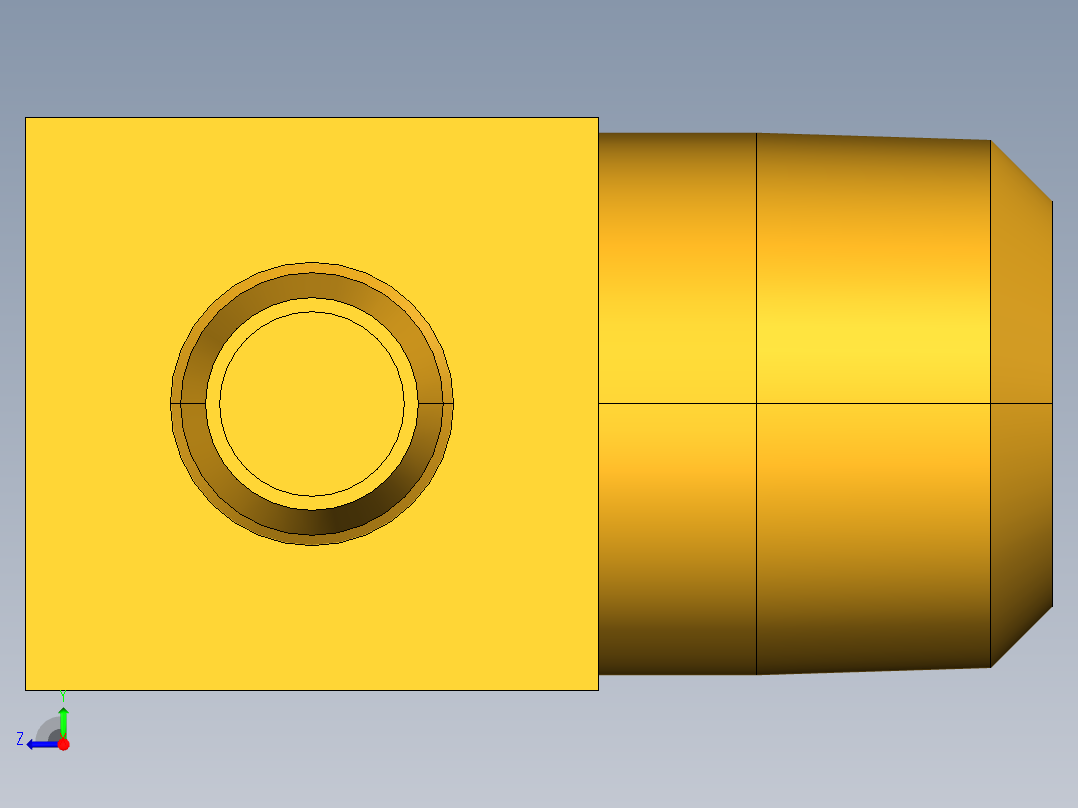 工业通用螺蚊管倒齿式工业硬管接头Male Elbow 229-6-4右视图
