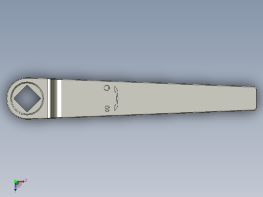 管道手动球阀-水管开关阀-手动阀门User Library-md52c150dn32-1_DN25~32Handle俯视缩略图