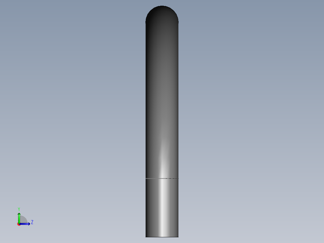 pvc conduit elbow-90deg std radius左视图