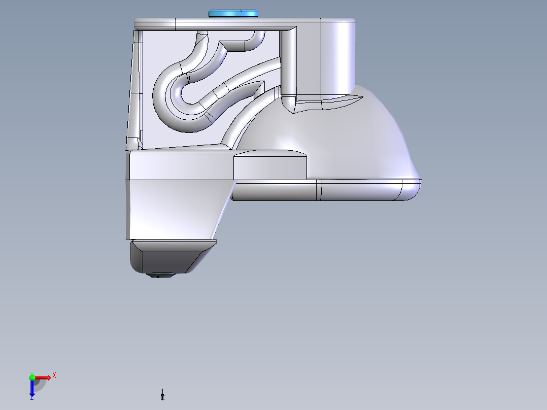 马桶无参三维俯视图