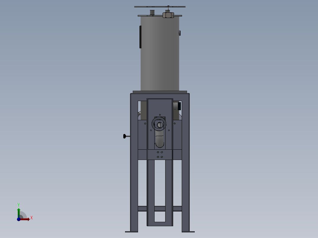 粉体包装机前视图
