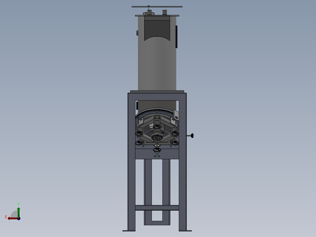 粉体包装机后视图