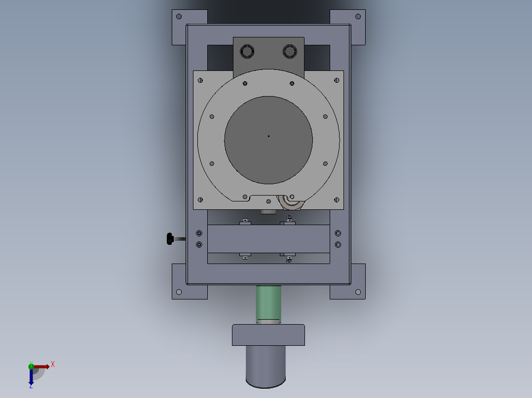 粉体包装机俯视图