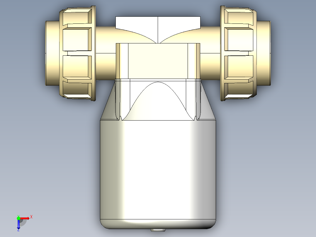 5DKPUIMCP NO 气动隔膜阀常开与女结束，公制系列PP-H俯视图