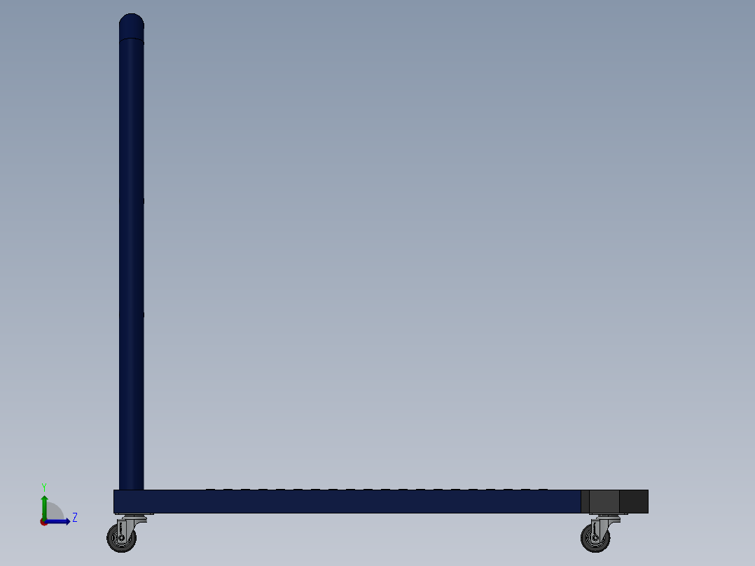 平板推车左视图