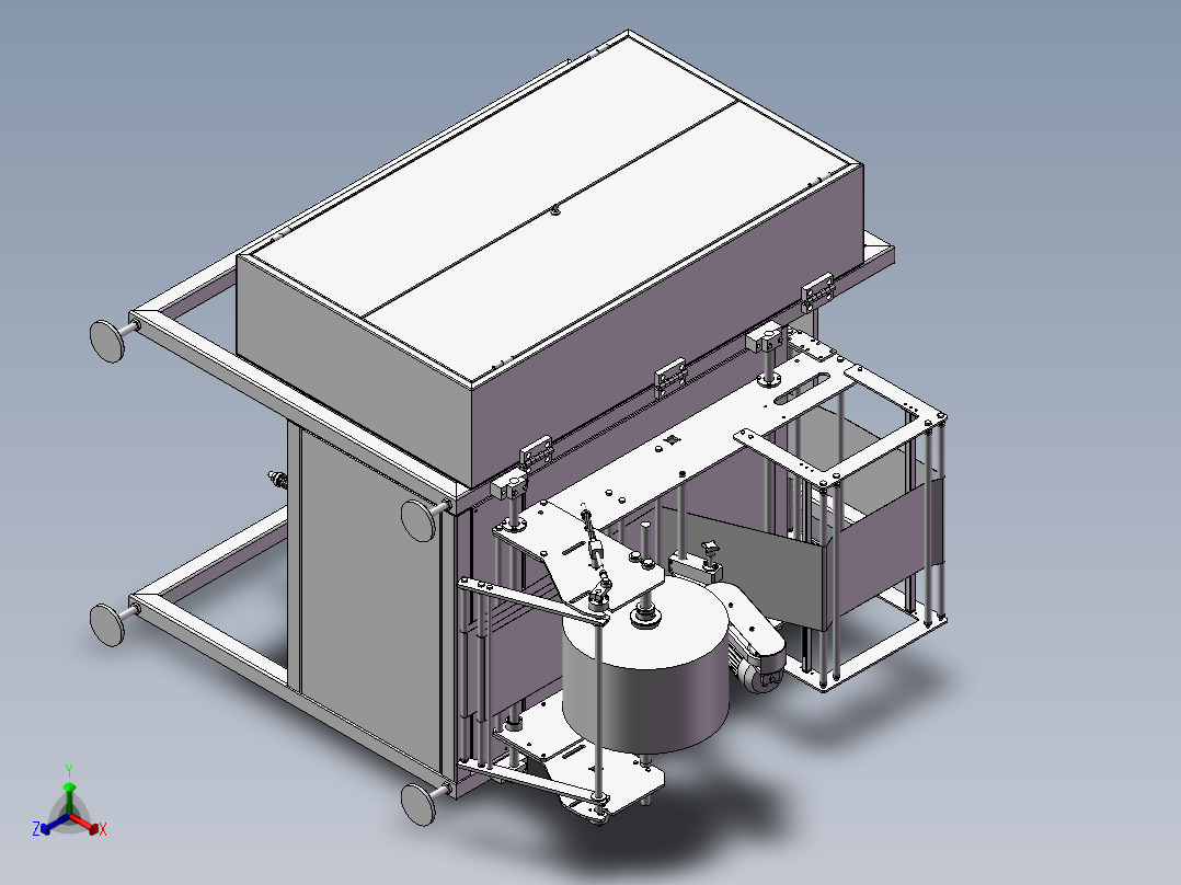 立式包装机三维模型