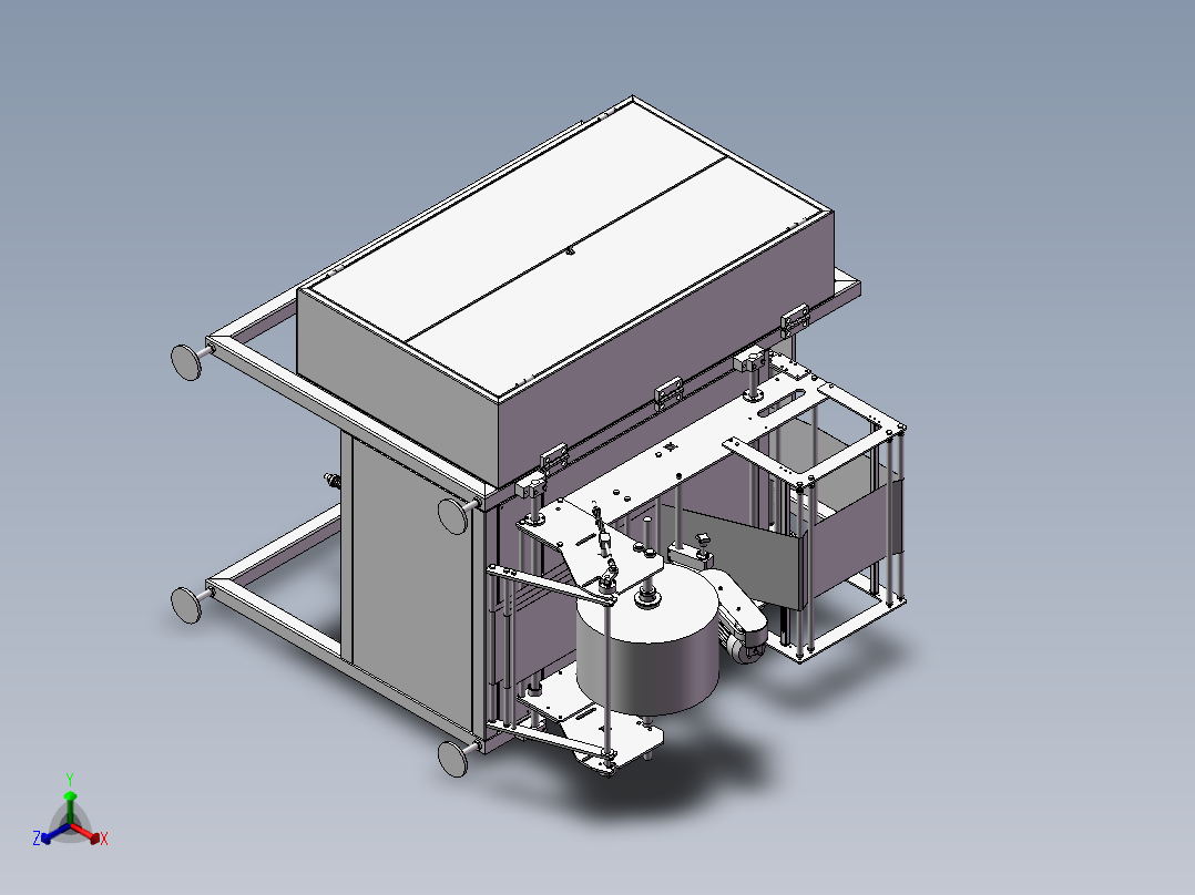 立式包装机三维模型正等轴测图
