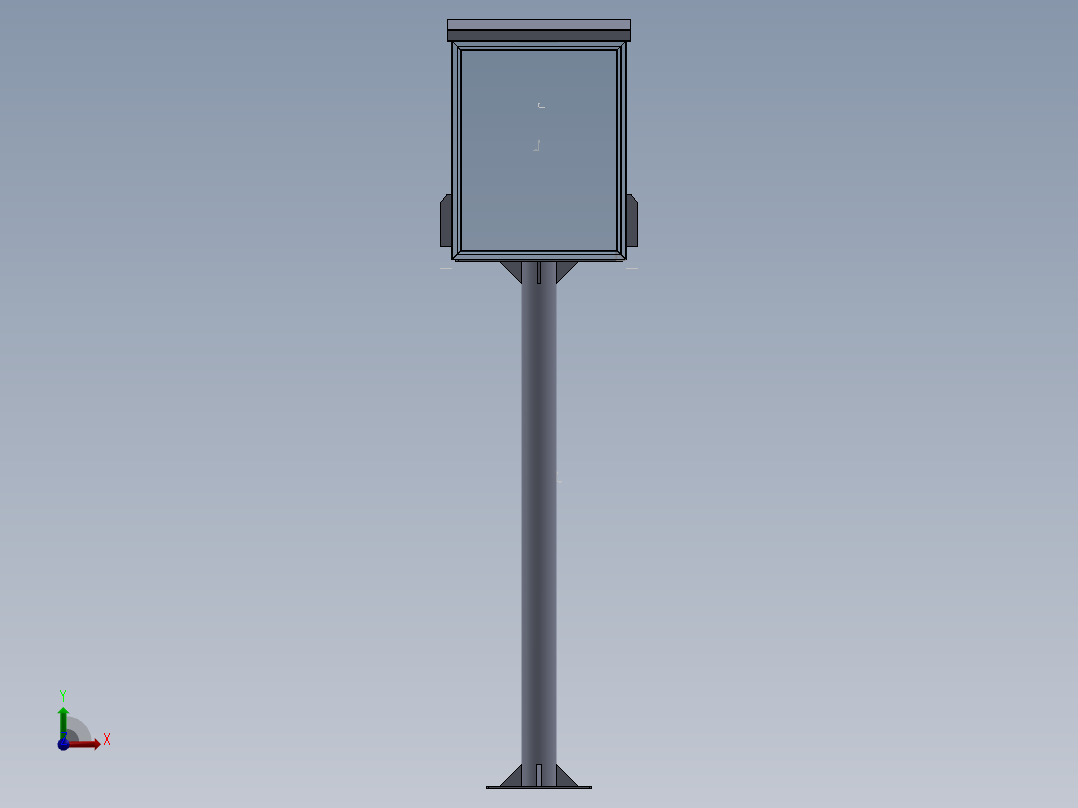 户外仪表箱前视图