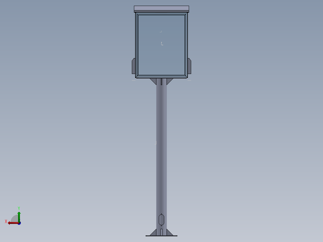 户外仪表箱后视图