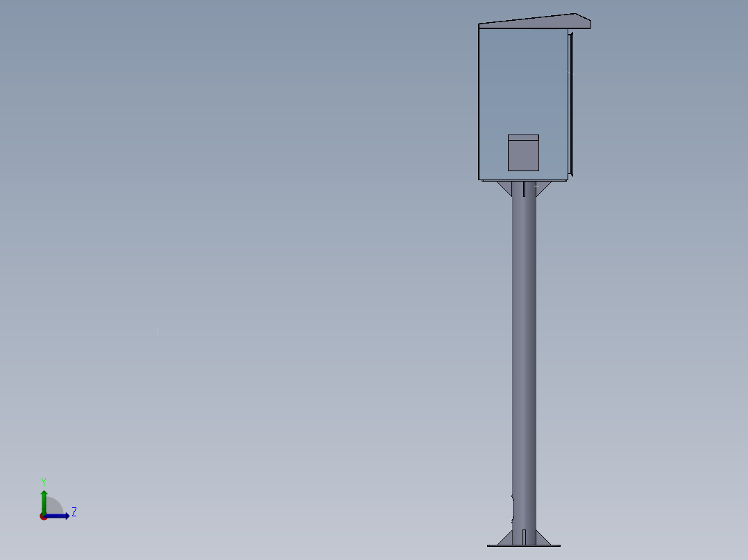 户外仪表箱左视图