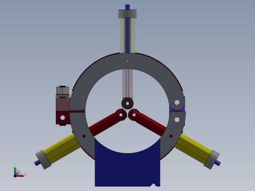 环形定位机构前视缩略图