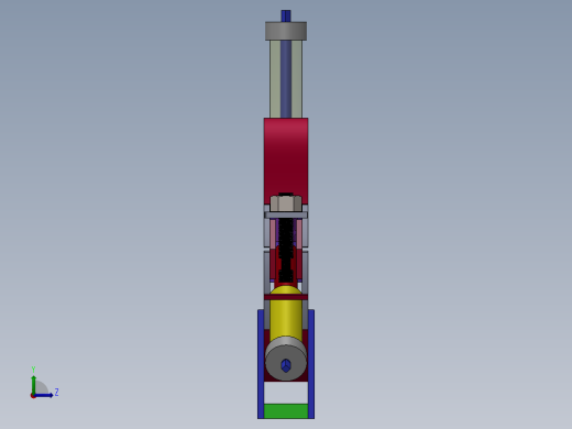 环形定位机构左视缩略图