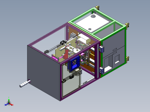 汽车连接器伺服折弯设备正等轴测缩略图