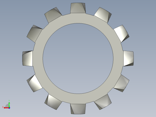 垫圈 外牙锁 公制-EXTERNAL TOOTH LOCK WASHER for M18 SCREW.STEP后视缩略图