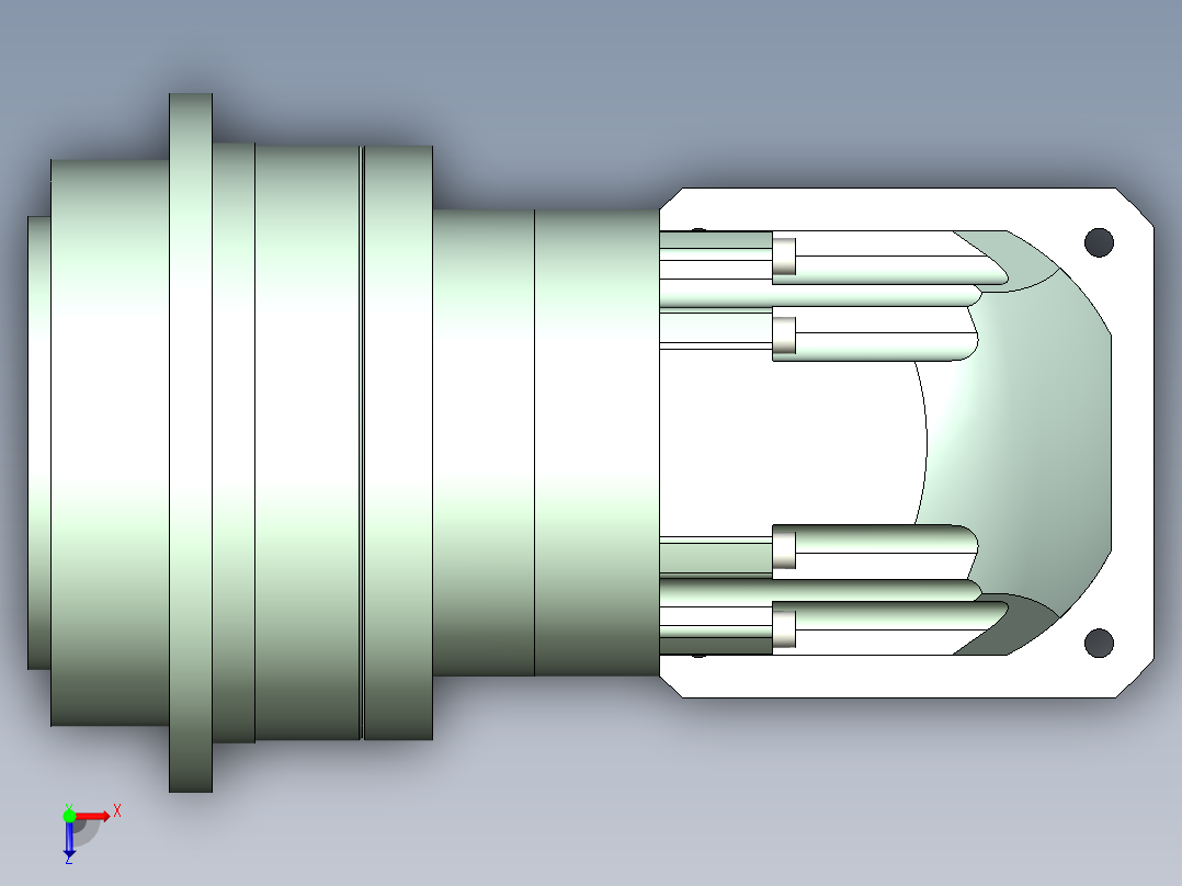 直齿ZPLH200-L3 35-114.3-200-M12.stp俯视图