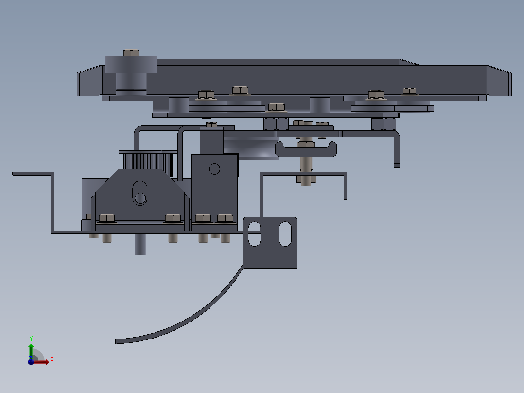 陈天宇-完成三维建模（完成模型电梯层门的建模）前视图