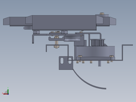 陈天宇-完成三维建模（完成模型电梯层门的建模）后视缩略图