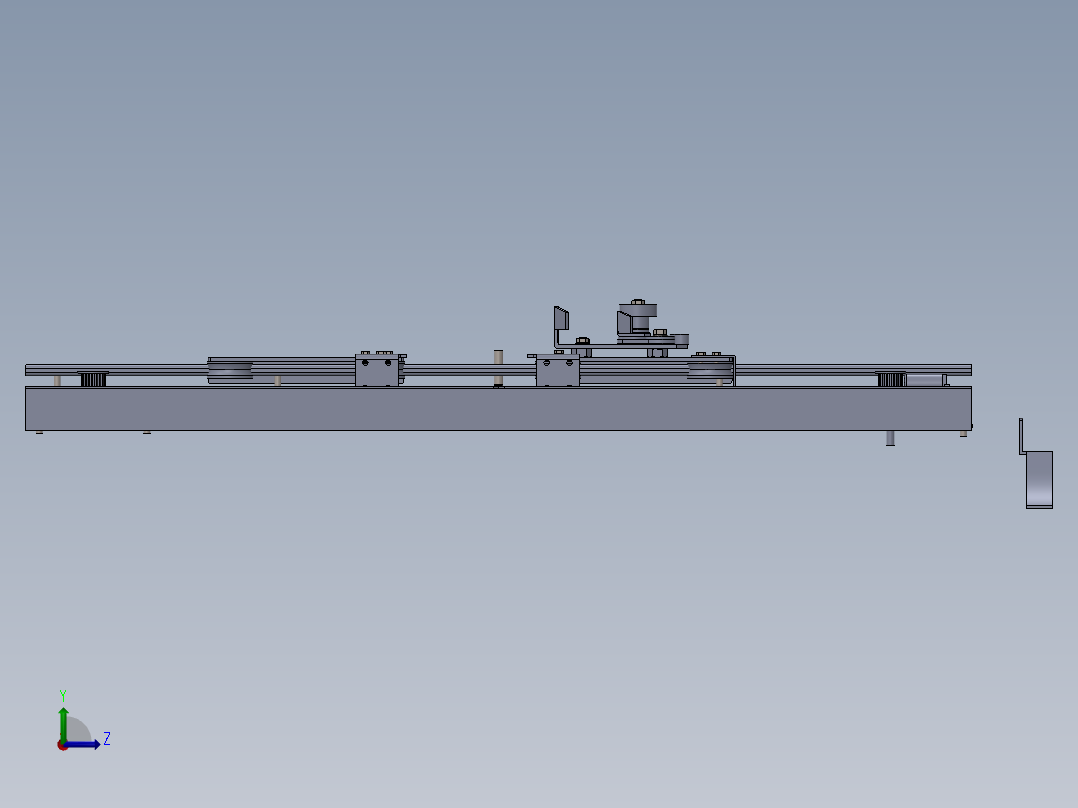 陈天宇-完成三维建模（完成模型电梯层门的建模）左视图