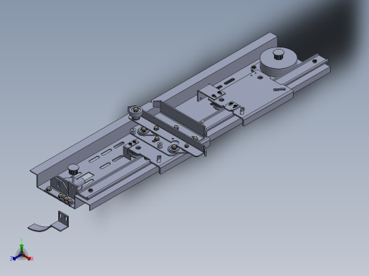陈天宇-完成三维建模（完成模型电梯层门的建模）正等轴测缩略图