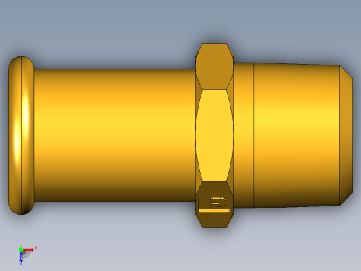 倒齿式工业管接头Beaded Hose Barb to male pipe 68HB-10-6俯视缩略图
