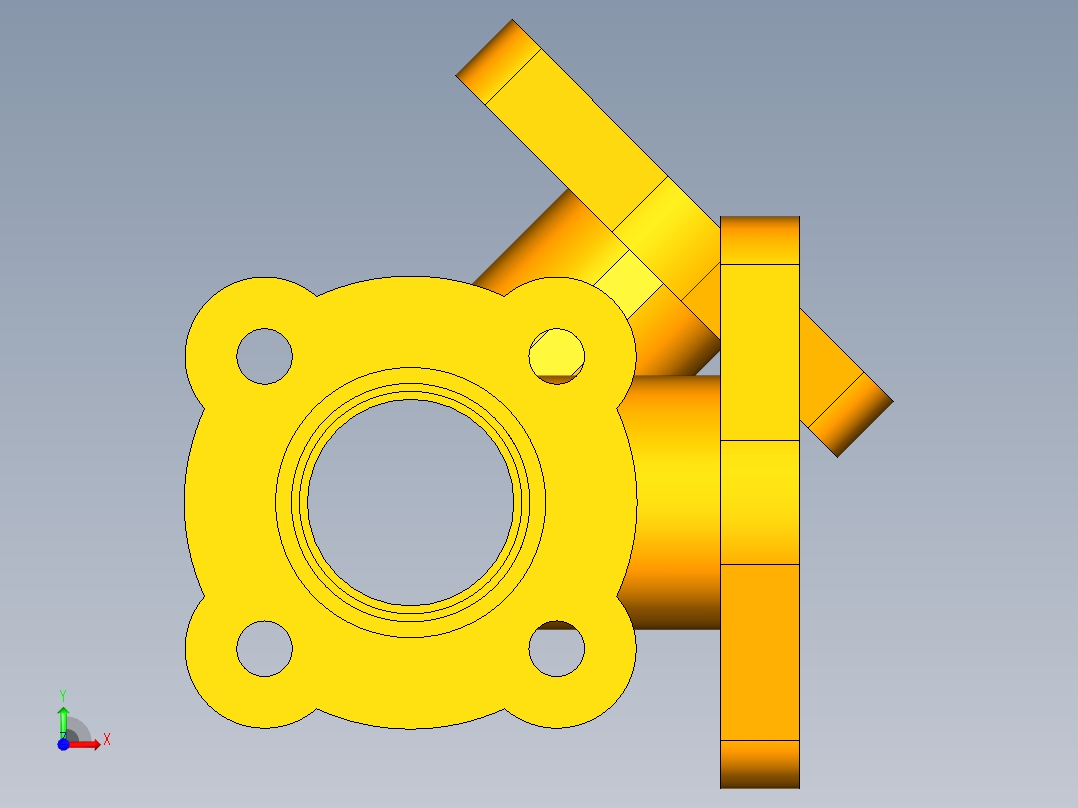 普通喷射器前视图