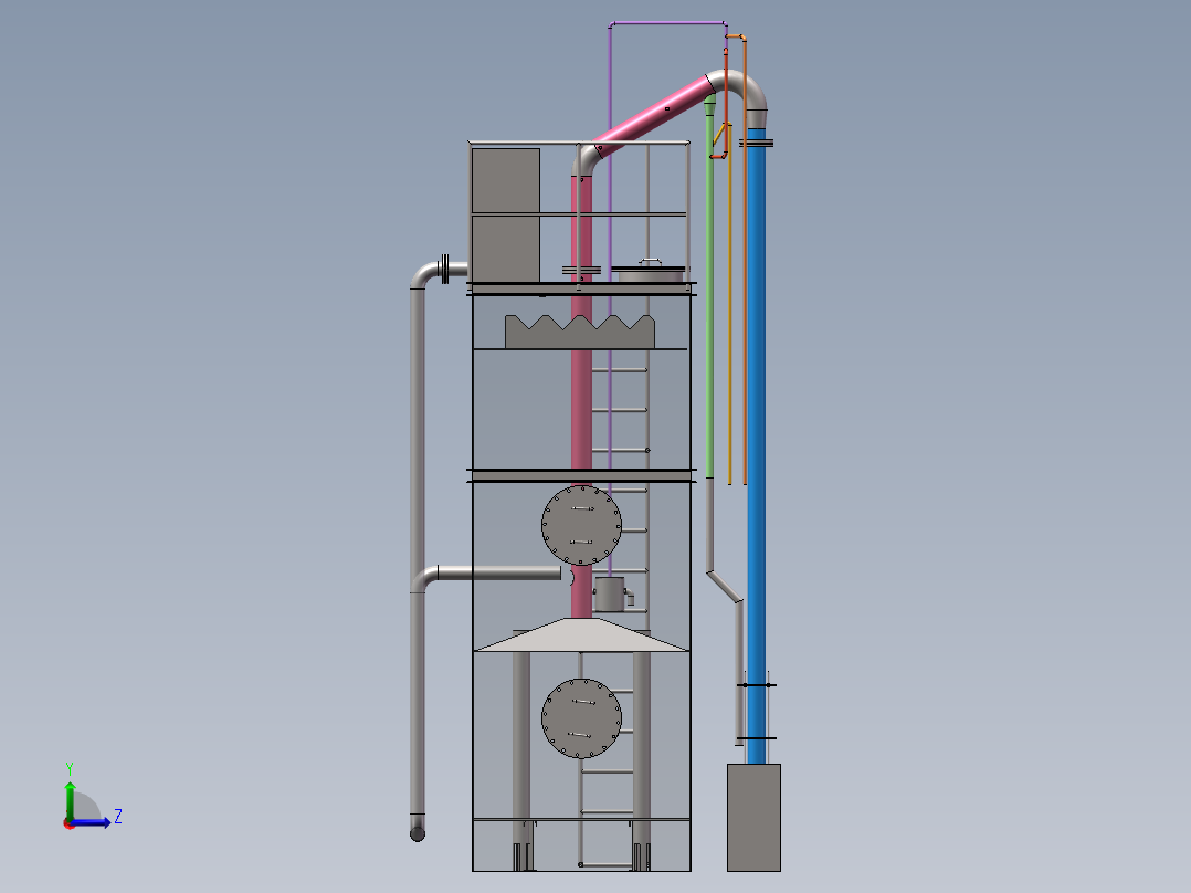 无阀滤池-30Tsw16可编辑左视图