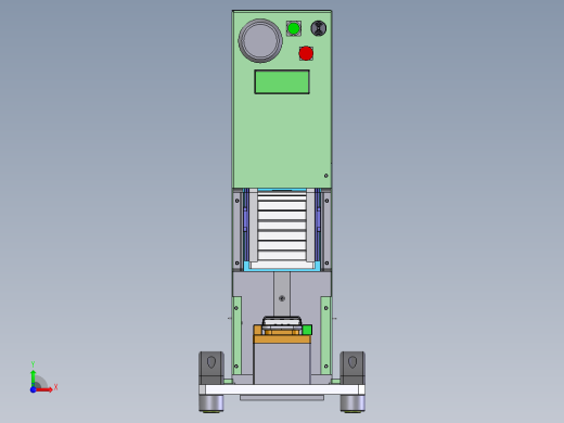 微型压合机（sw07+工程图+bom）前视缩略图