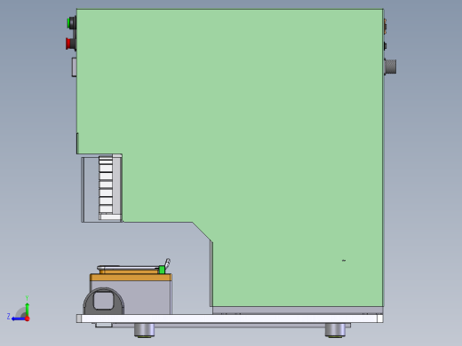 微型压合机（sw07+工程图+bom）右视缩略图