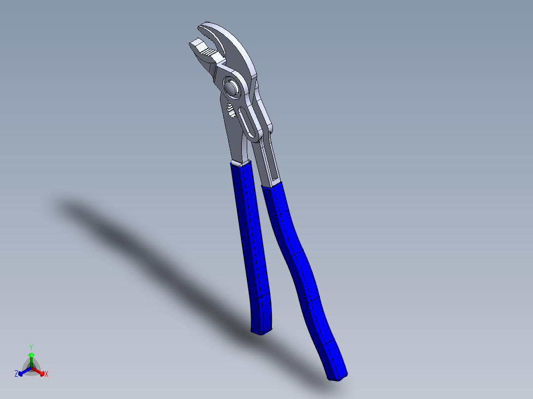 扳手正等轴测图