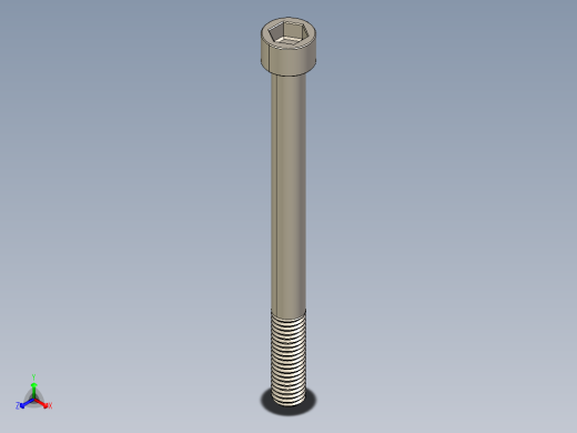 Screw_DIN_912_M10x120_A2.STEP公制内六角螺钉