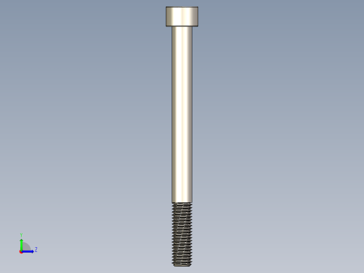 Screw_DIN_912_M10x120_A2.STEP公制内六角螺钉左视缩略图